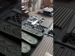 Op maat gemaakte ronde bovenkant gekleurde binnendeur glasinzetstukken met zinkcaming