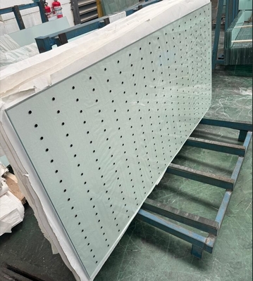 6.78MM Customized Screen Printed  Clear Laminated Safety Glass for Doors