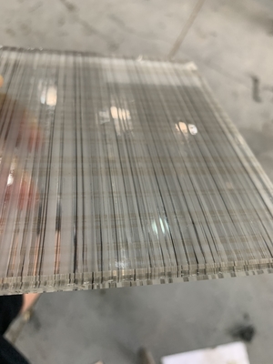 6.78MM Customized Screen Printed  Clear Laminated Safety Glass for Doors