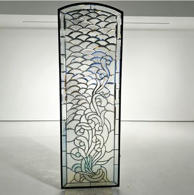 Handgemaakt decoratief glazen paneel voor de voordeur met ingewikkeld ontwerp voor voordeuren