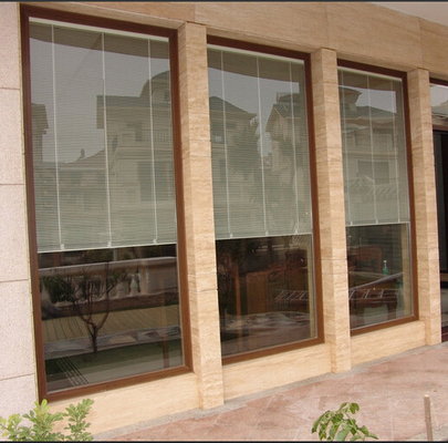 Van het het Glasvenster van de bureauverdeling Buiten de Deurzonneblinden binnen 2.54CM 1.2M
