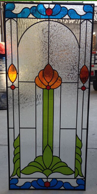25.4mm 5MM Gekleurd Bevlekt Leaded Glas voor Leadlighting-Zinkpatina